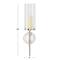 Silver Aluminum Modern Wall Sconce, 6" x 7" x 23"